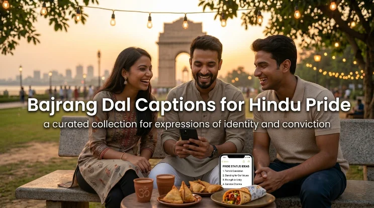 Bajrang Dal Captions for Hindu Pride