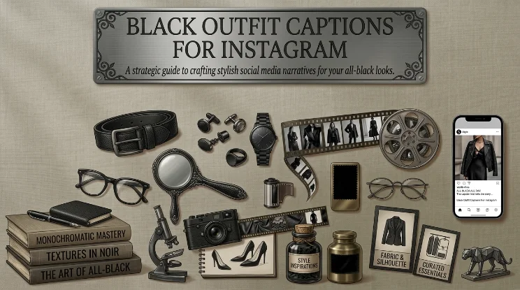 Black Outfit Captions For Instagram