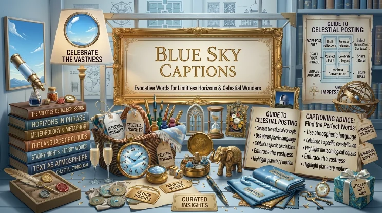 blue sky captions