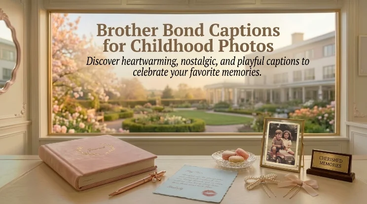 Brother Bond Captions for Childhood Photos