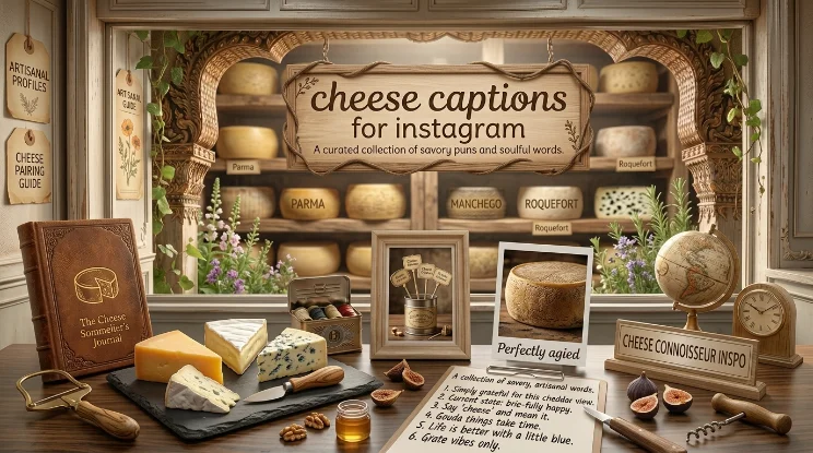 cheese captions for instagram
