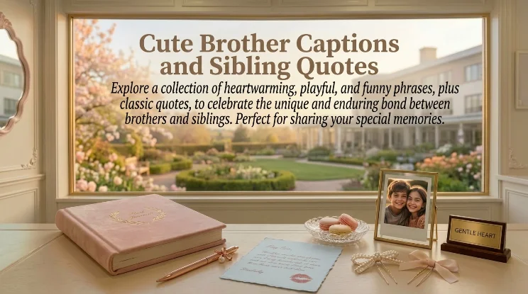 Cute Brother Captions and Sibling Quotes