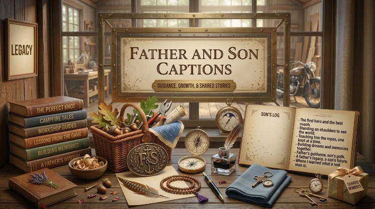 father and son captions