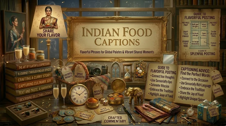 indian food captions