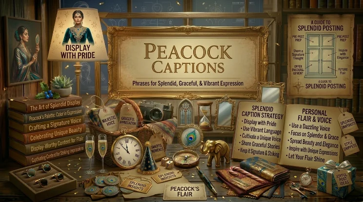 peacock captions