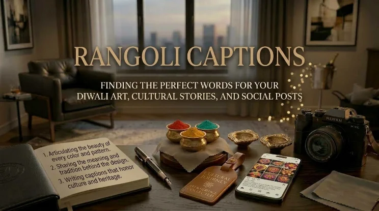 rangoli captions