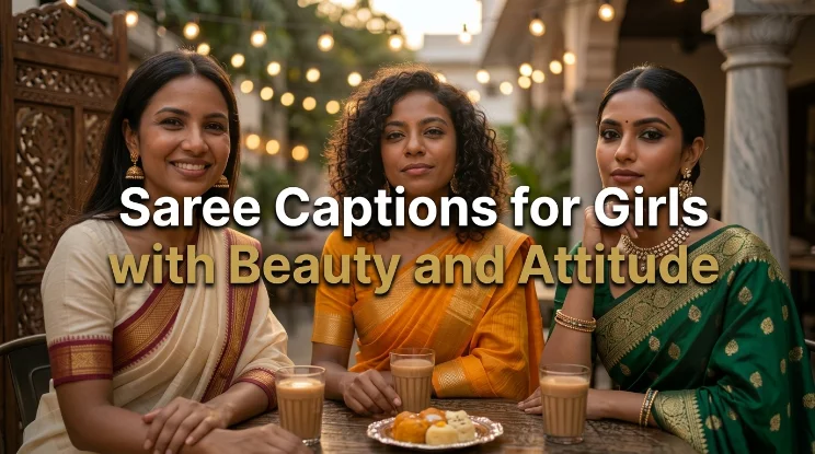 Saree Captions for Girls with Beauty and Attitude