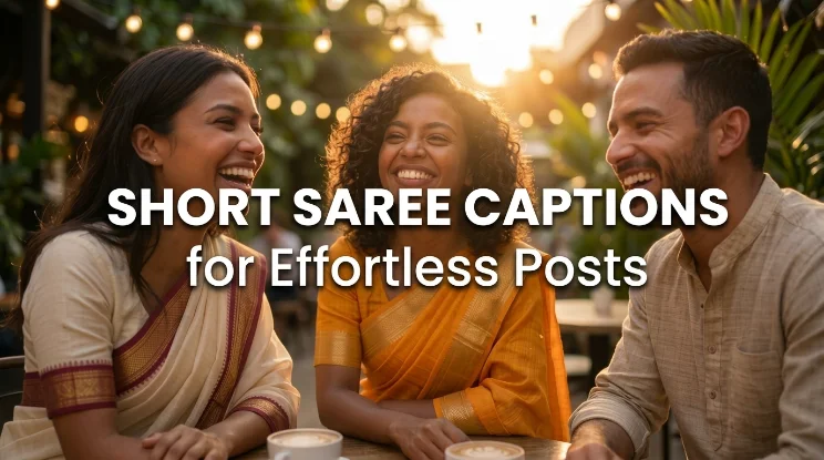 Short Saree Captions for Effortless Posts