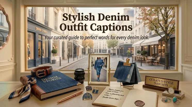 Stylish Denim Outfit Captions