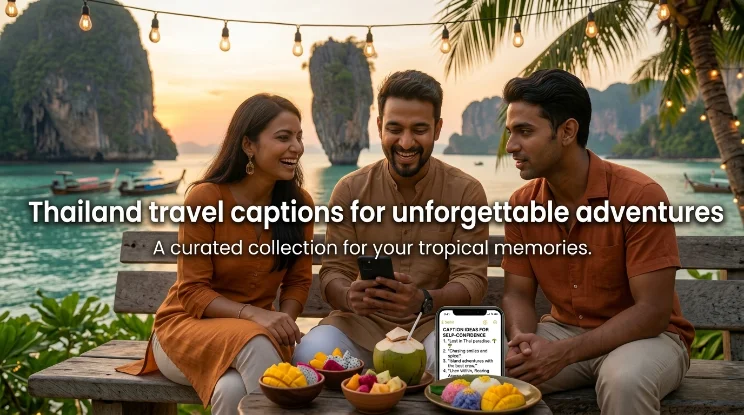 Thailand travel captions for unforgettable adventures
