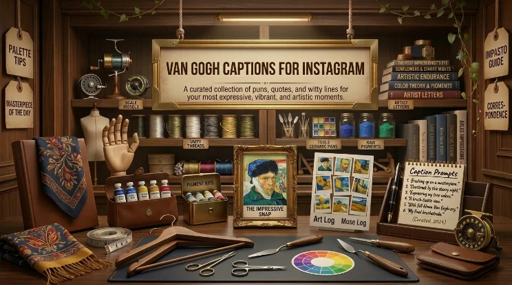 van gogh captions for instagram